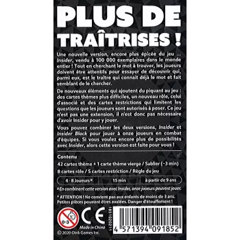 Insider Black | Jeu de bluff et déduction