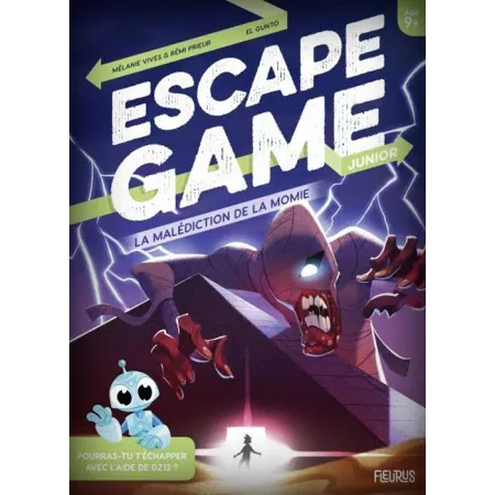 Livre Escape Game Junior - Fleurus - La malédiction de la momie - En quête de jeux