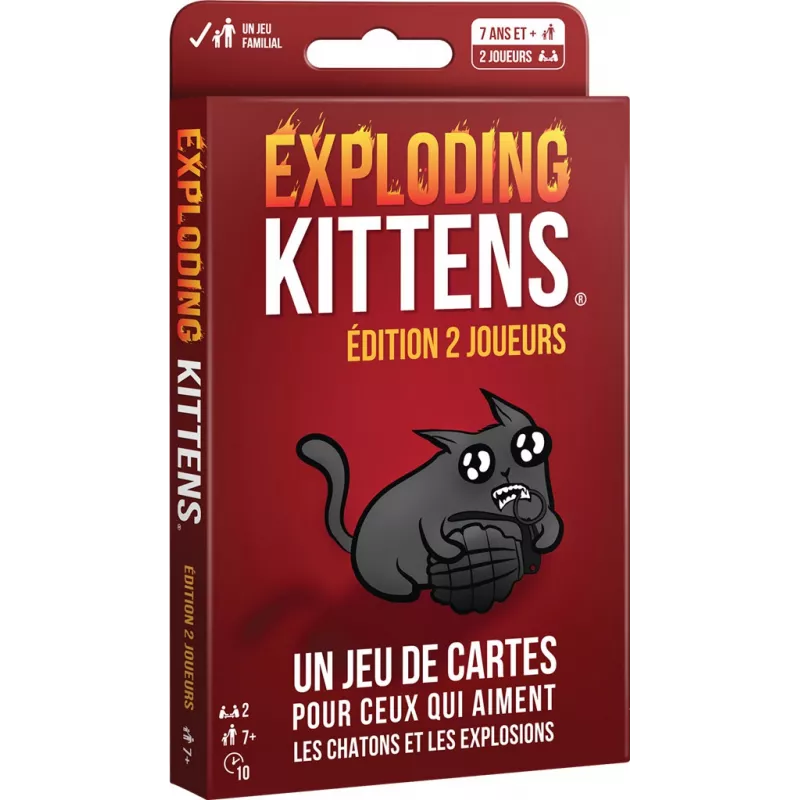 Jeu 2 joueurs - Exploding Kittens - En Quête de Jeux