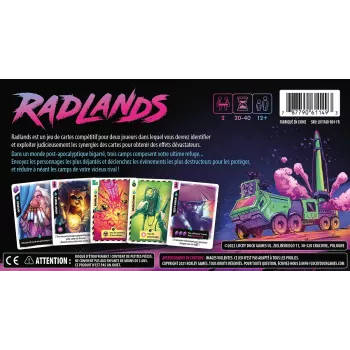 Jeu de carte d'affrontement - Radlands - En quête de jeux
