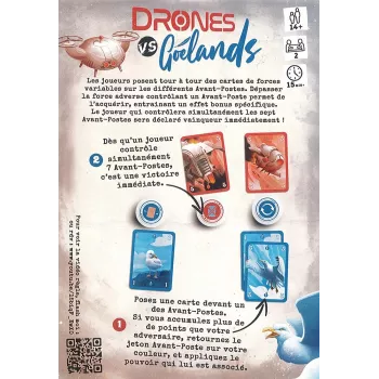 jeu de carte d'affrontement - Drones VS Goélands - En quête de jeux