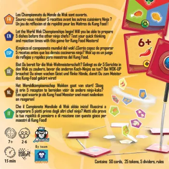 Jeu de rapidité Wok'Up, devenez le champion du monde de Kung Food ! - En quête de jeux