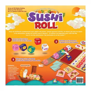 Sushi Roll - La version "dés" du célèbre jeu de cartes - En Quête de Jeux