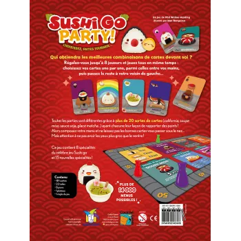Sushi Go Party ! La version étendue de Sushi Go ! - En Quête de Jeux...