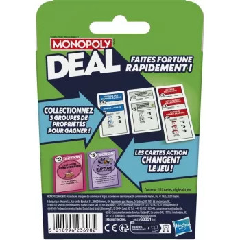 Monopoly Deal | Jeu de cartes rapide stratégie