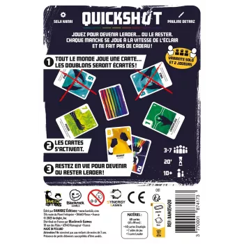 Jeu de cartes Quickshot - En Quête de Jeux