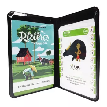 Jeux à deux de poche - Rizières du Cambodge - En Quête de Jeux