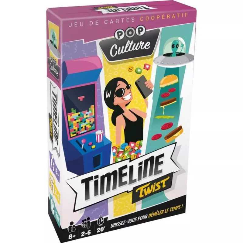 Jeu d'ambiance Timeline Twist : Pop Culture - En Quête de Jeux
