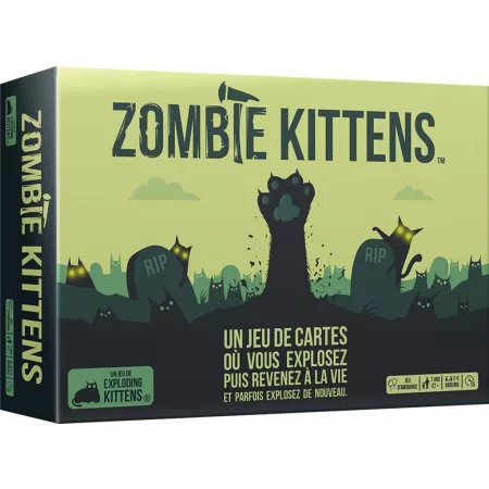 Jeu Exploding Kittens - Zombie Kittens - En Quête de Jeux