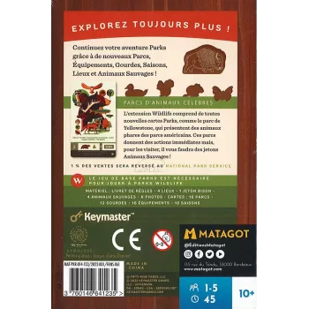 Extension Wildlife pour le jeu Parks. En Quête de Jeux
