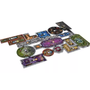 Jeu de pose de tuiles Castles of Mad King Ludwig : Les Extravagants Châteaux de Bouvière - En Quête de Jeux