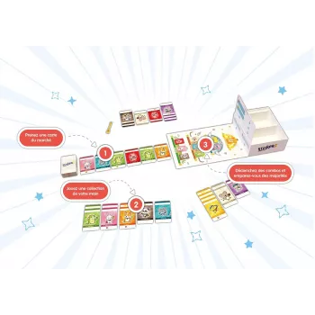 Jeu de collection Stickers - En Quête de jeux
