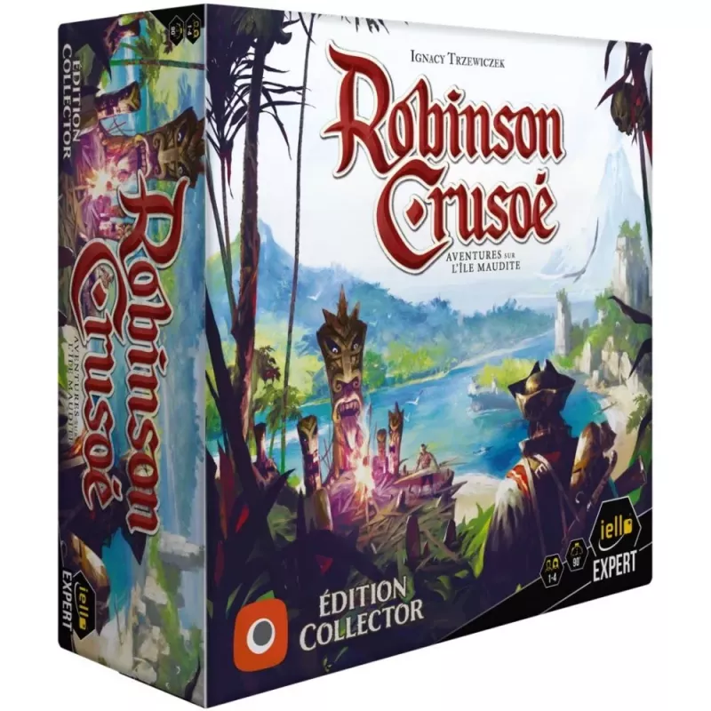 Jeu coopératif - Robinson Crusoé - Aventures sur l'île maudite : Edition Collector - En quête de jeux