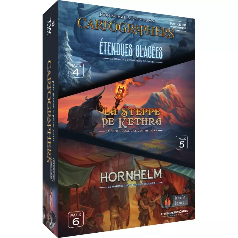 Packs de parchemins pour Cartographers - En Quête de Jeux Packs de parchemins pour Cartographers - En Quête de Jeux