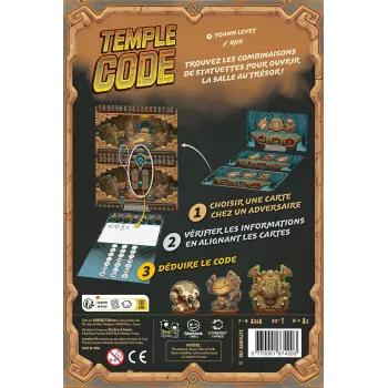 Jeu de déduction - Temple Code - En Quête de Jeux