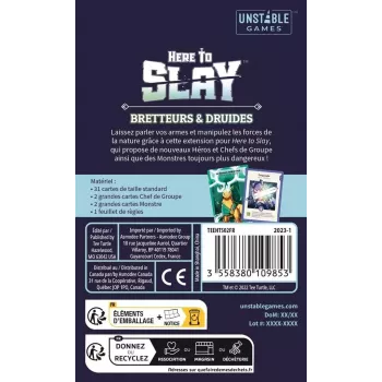 Jeu d'affrontement - Here To Slay : Bretteurs et Druides (ext) - En quête de jeux
