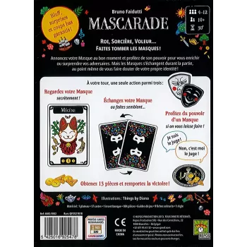 Mascarade | Jeu d’ambiance bluff et rôles cachés