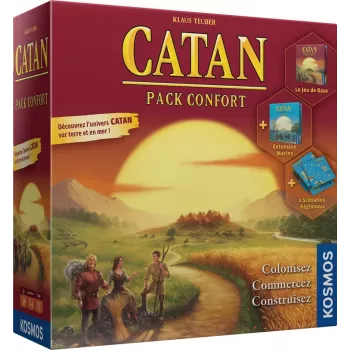 Catan Pack Confort | Jeu de stratégie avec extension