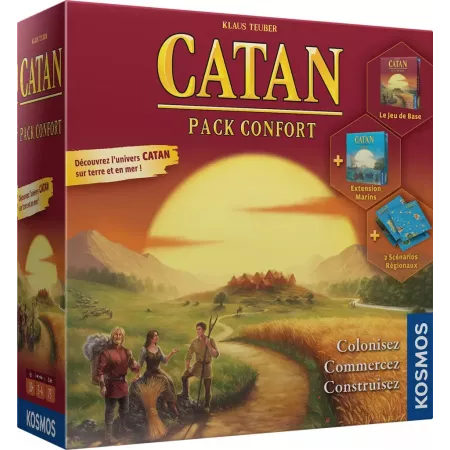 Catan Pack Confort | Jeu de stratégie avec extension