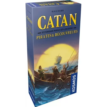 Jeu de plateau stratégique - Catan Pirates et Découvreurs 5/6 joueurs (Ext) - En quête de jeux