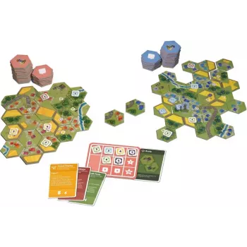 Jeu 2 joueurs - Dorfromantik Duel - En quête de jeux
