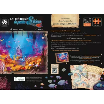 Puzzle énigmes - Les trésors de la petite sirène - Arcana Puzzle - En quête de jeux