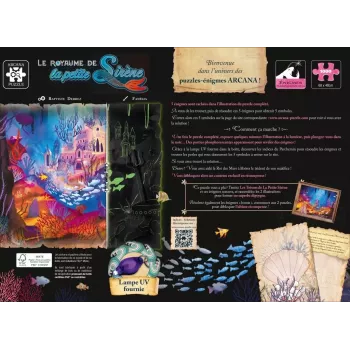 Puzzle énigmes - Le royaume de la petite sirène - Arcana Puzzle - En quête de jeux