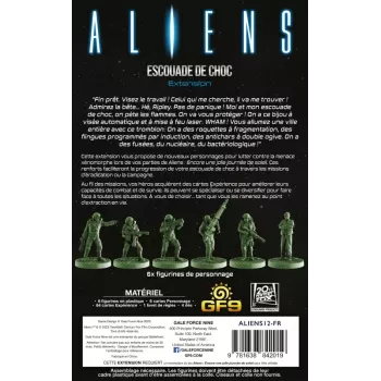 Extension Escouade de Choc pour le jeu Aliens - En Quête de Jeux