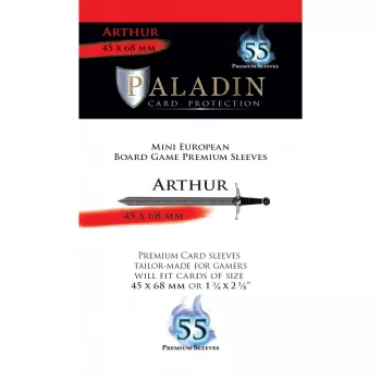 Sleeves Paladin Arthur 45x68mm | Protège-cartes mini