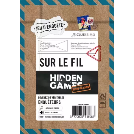 Jeu d'enquête - Hidden Games : Sur le fil - En quête de jeux