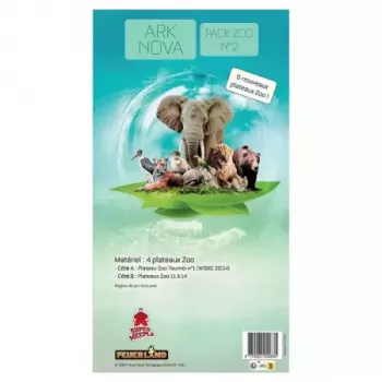 Ark Nova - Pack plateaux zoo recto/verso N°2 - En quête de jeux