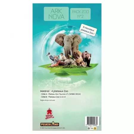 Ark Nova - Pack plateaux zoo recto/verso N°2 - En quête de jeux