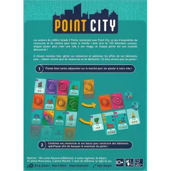 Jeu de dessin de cartes et construction - Point City - En quête de jeux