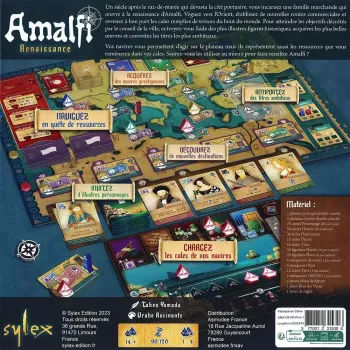 Jeu de stratégie Amalfi : Renaissance - En quête de jeux