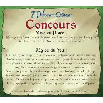 Extension Concours - 7 pièces pour un château - En quête de jeux