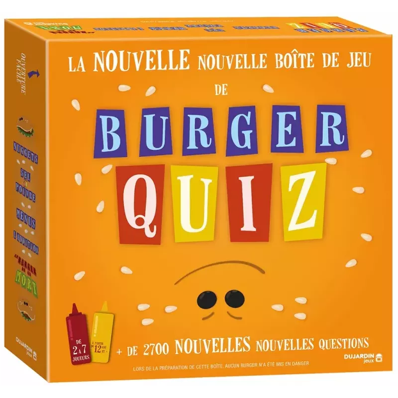 Jeu de quiz Burger Quiz - En Quête de Jeux