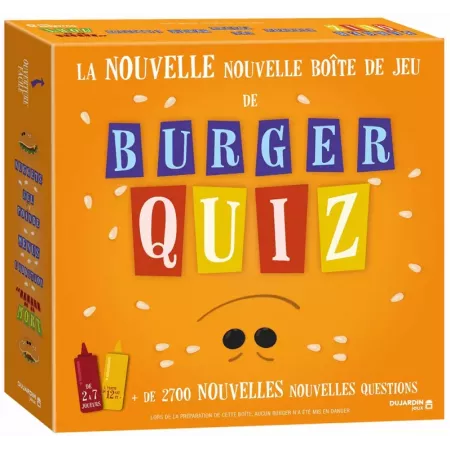 Jeu de quiz Burger Quiz - En Quête de Jeux