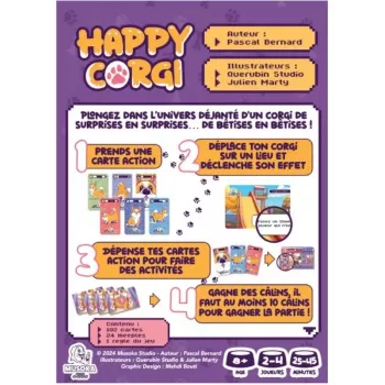Jeu de collecte/ placement de cartes - Happy Corgi - En quête de jeux
