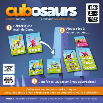 Cubosaurs | Jeu familial de draft et dinosaures