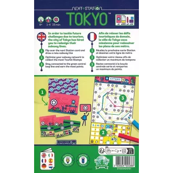 Jeu de Flip & write Next station : Tokyo - En quête de jeux
