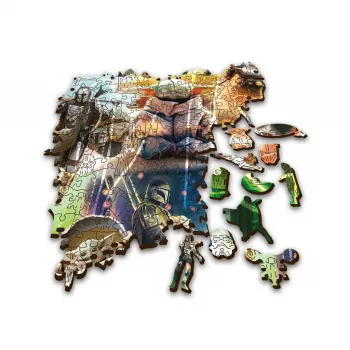Puzzle Wood Craft - Star Wars Mandalorian 500+5 - En quête de jeux