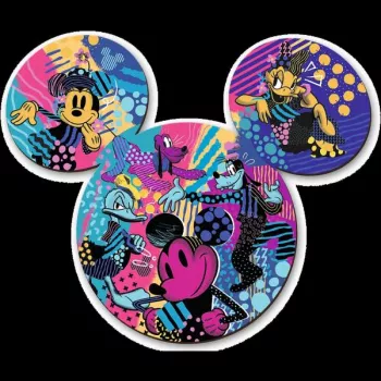 Puzzle Wood Craft - Mickey & Minnie 500+1- En quête de jeux