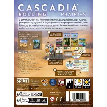 Jeu de roll and write - Cascadia Rolling : Prairies - En quête de jeux