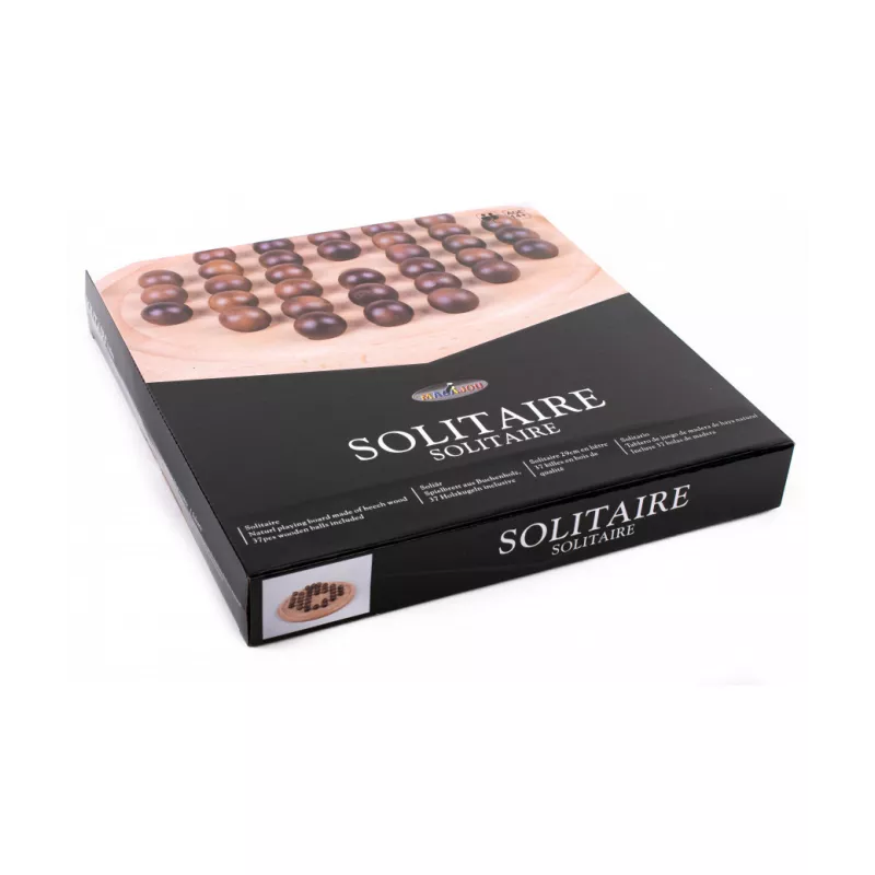 Solitaire Hêtre 29 cm | Jeu de réflexion en bois